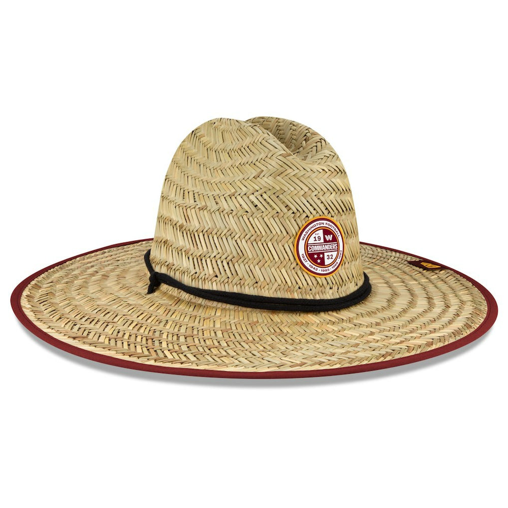 Washington Commanders New Era 2022 NFL Training Camp Straw Lifeguard Hat Natural
