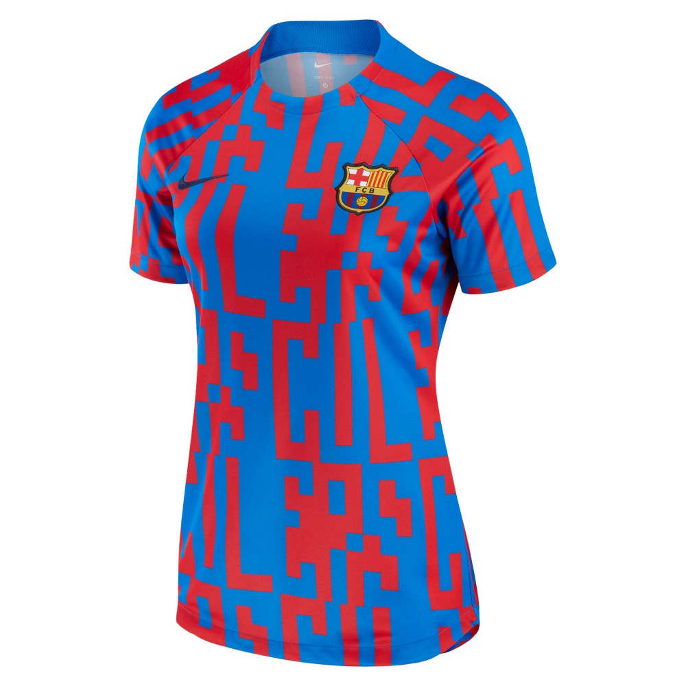 Barcelona Women's 2022/23 Pre-Match Home Performance Top Blue