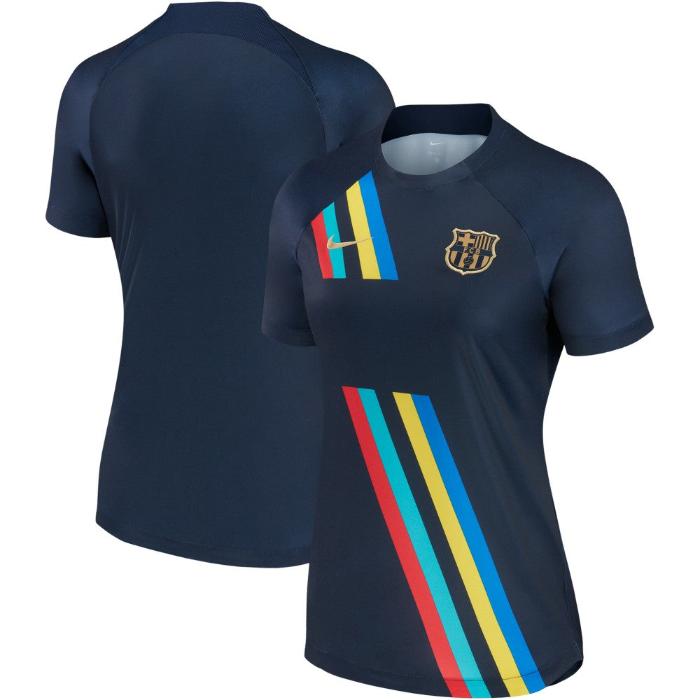 Barcelona Women's 2022/23 Pre-Match AWAY Performance Top Navy