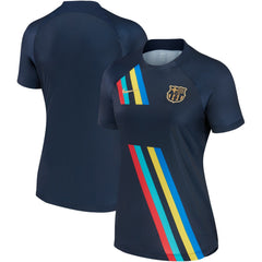 Barcelona Women's 2022/23 Pre-Match AWAY Performance Top Navy