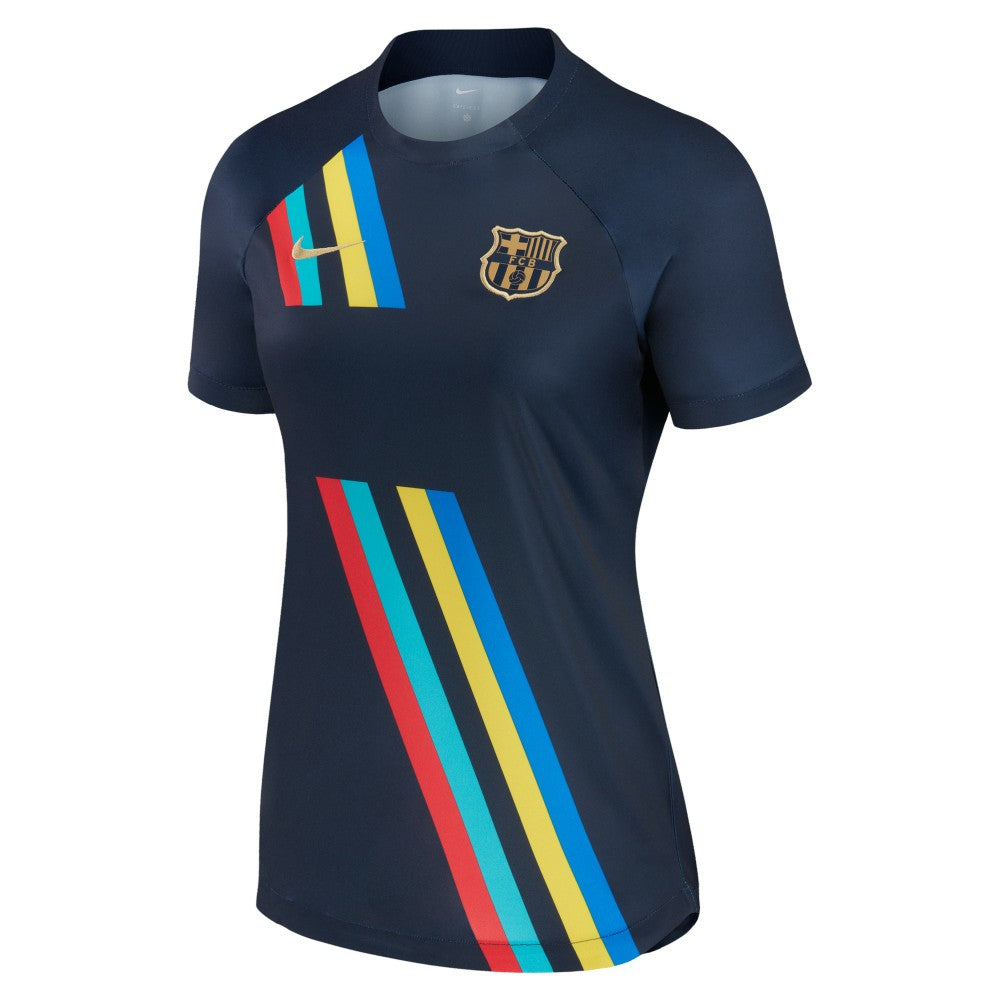 Barcelona Women's 2022/23 Pre-Match AWAY Performance Top Navy