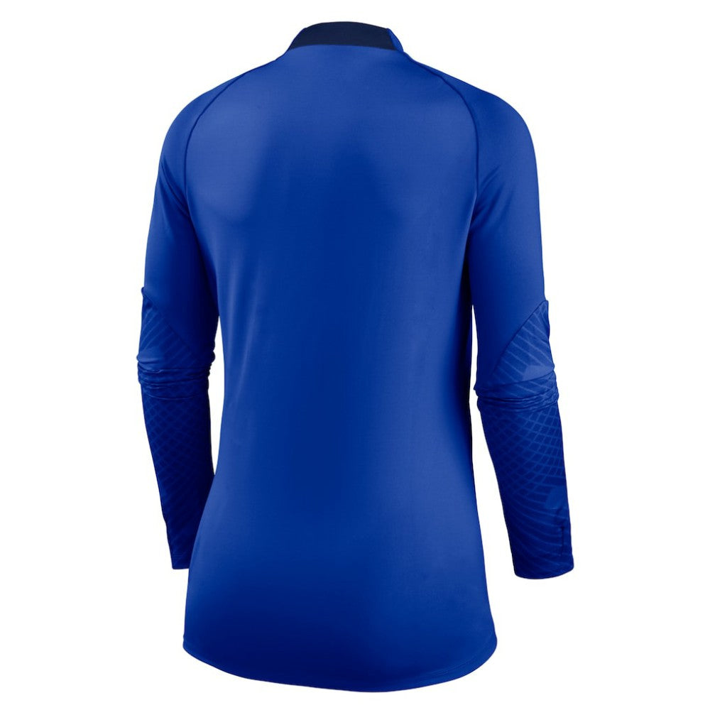 Chelsea Women's Strike Drill Raglan Performance Quarter-Zip Top Blue