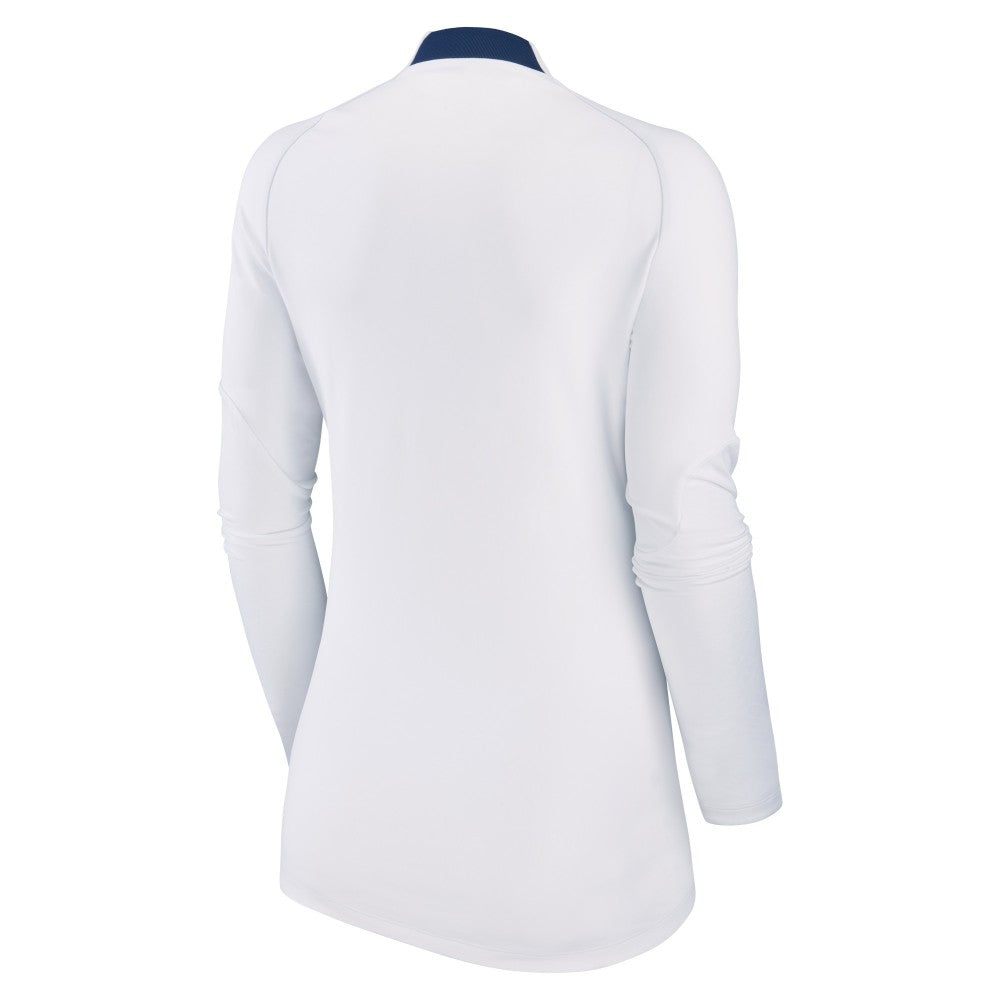 Paris Saint-Germain Women's Strike Drill Raglan Performance Quarter-Zip Top White
