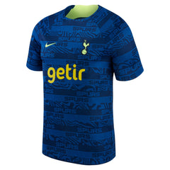 Tottenham Hotspur Youth 2022 Pre-Match Raglan Performance Top Blue