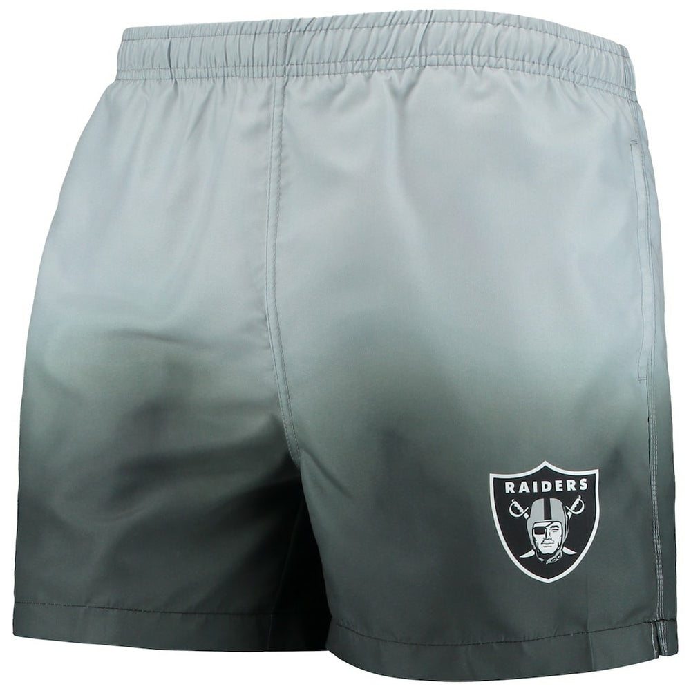 Las Vegas Raiders FOCO Dip-Dye Swim Shorts Black/