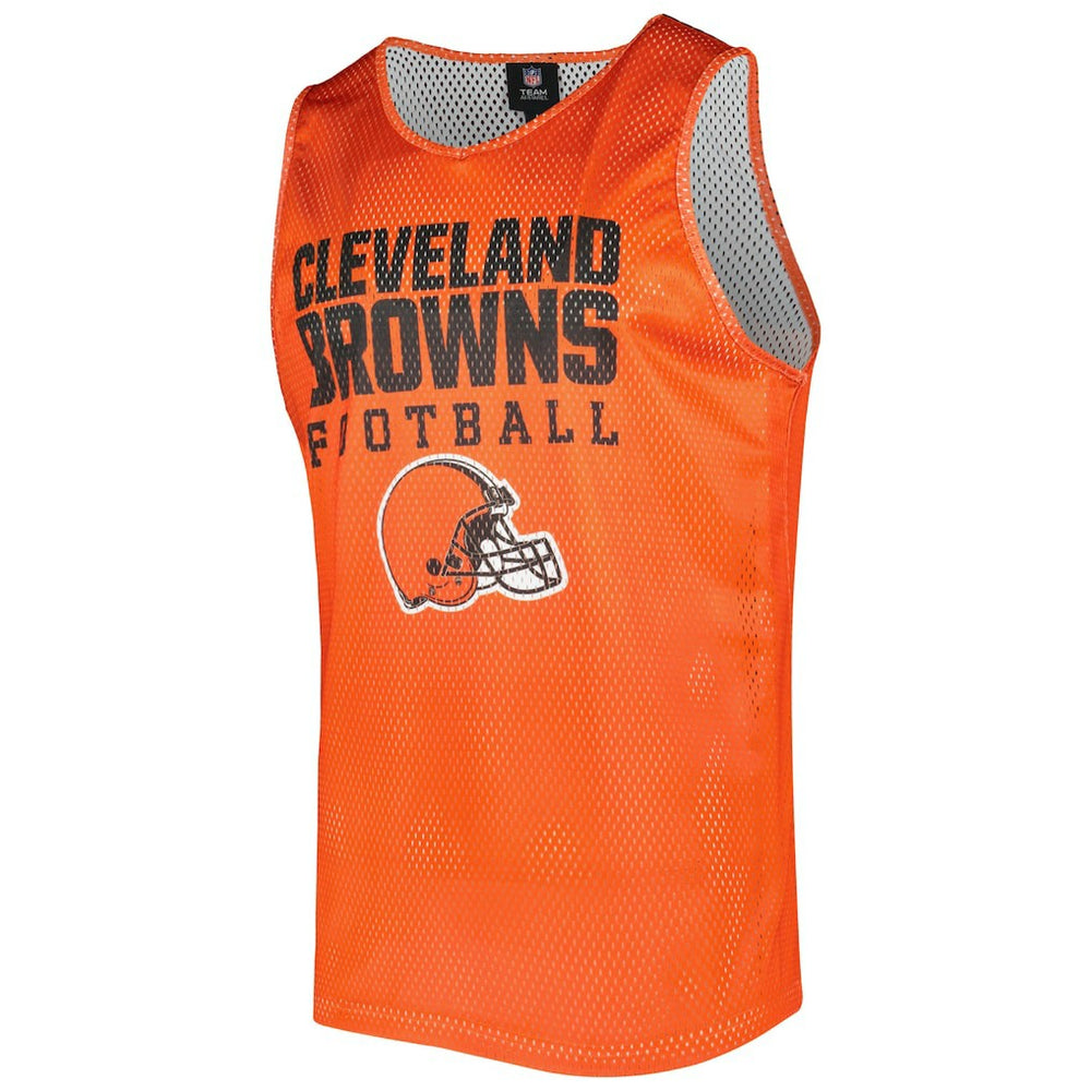 Cleveland Browns FOCO Colorblock Mesh V-Neck & Shorts Set Orange