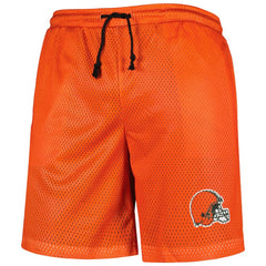 Cleveland Browns FOCO Colorblock Mesh V-Neck & Shorts Set Orange