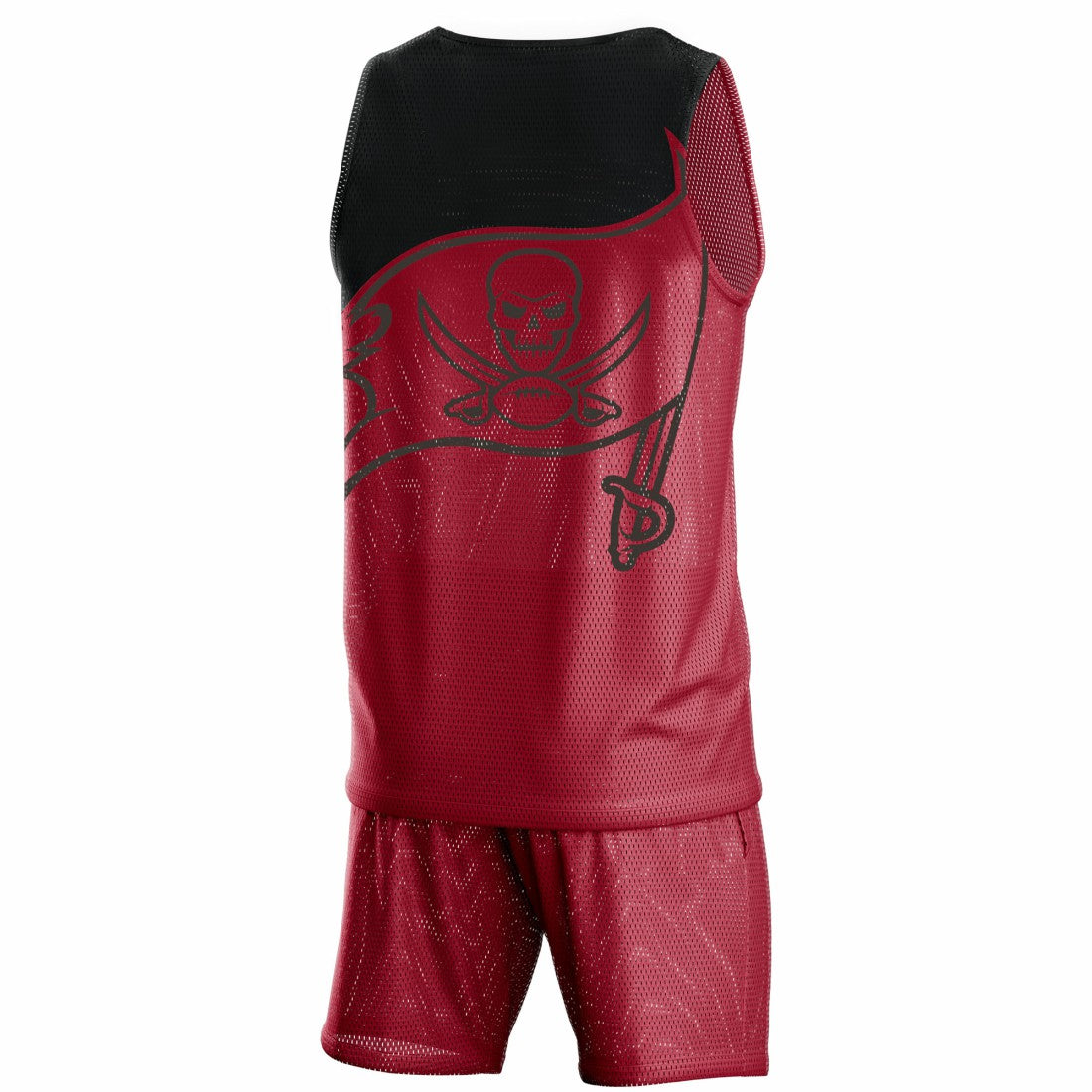 Tampa Bay Buccaneers FOCO Colorblock Mesh V-Neck & Shorts Set Red
