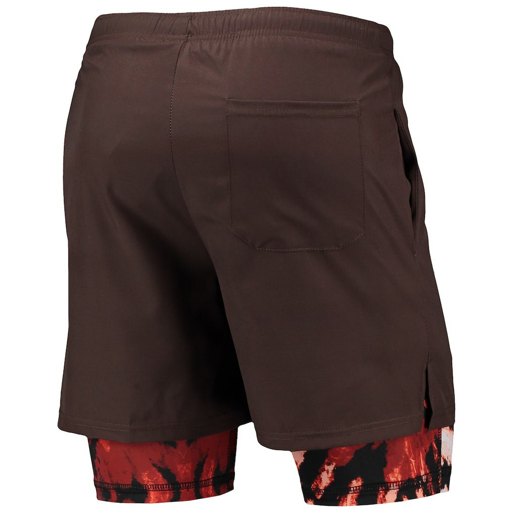 Cleveland Browns FOCO Running Shorts Brown