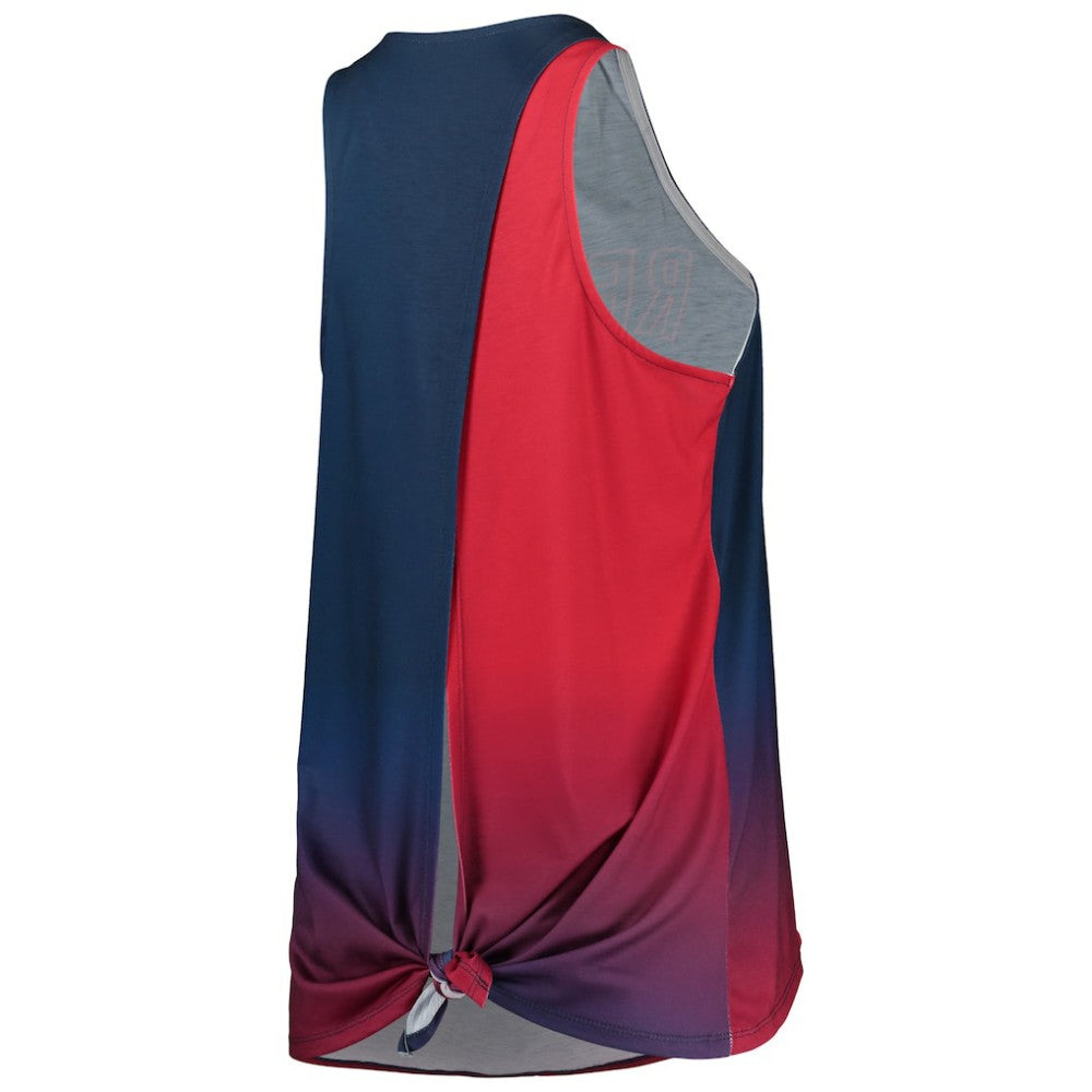Boston Red Sox FOCO Women's Gradient Tie-Back Racerback Tank Top - Navy Tanks
