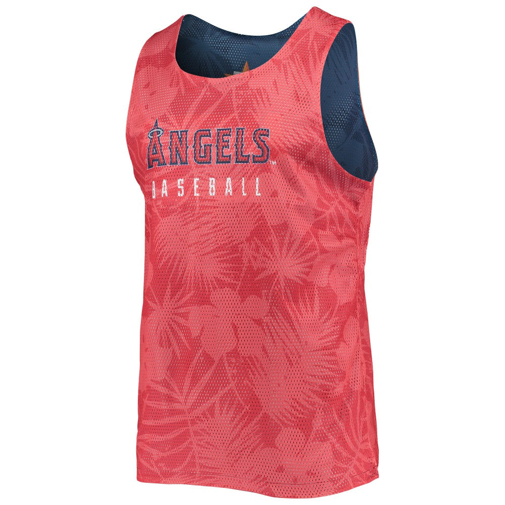 Los Angeles Angels FOCO Floral Reversible Mesh Tank Top - Red/Navy Tanks