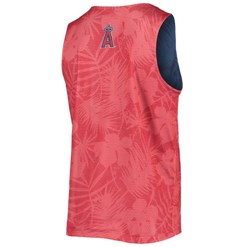 Los Angeles Angels FOCO Floral Reversible Mesh Tank Top - Red/Navy Tanks