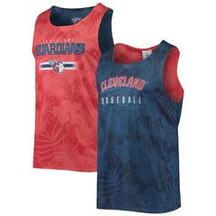 Cleveland Guardians FOCO Floral Reversible Mesh Tank Top - Navy Tanks