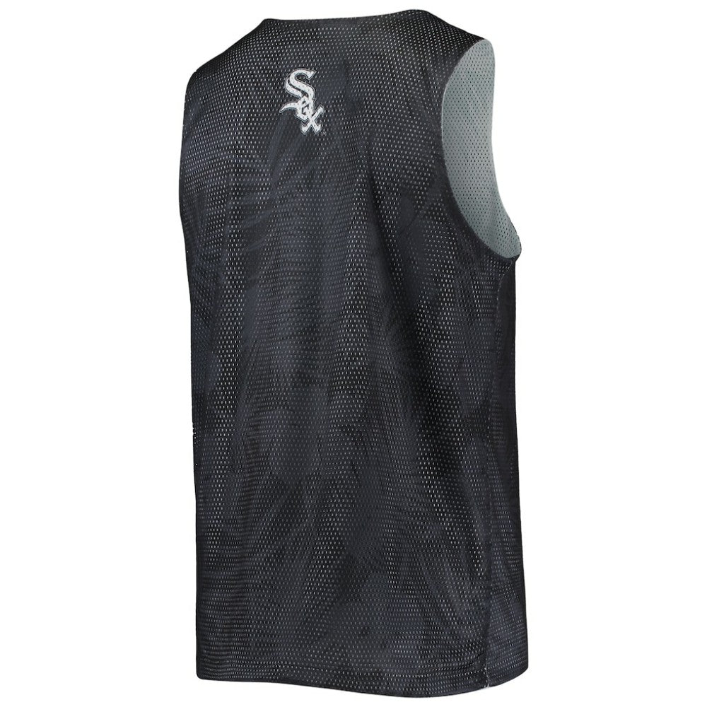 Chicago White Sox FOCO Floral Reversible Mesh Tank Top - Black Tanks