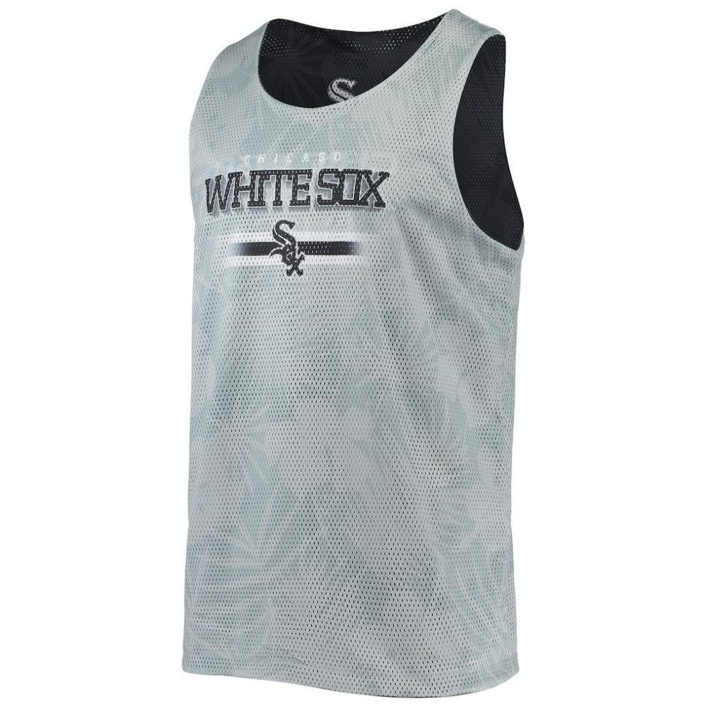 Chicago White Sox FOCO Floral Reversible Mesh Tank Top - Black Tanks