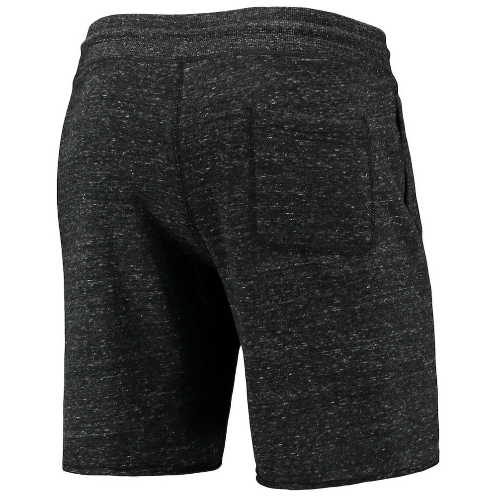 Brooklyn Nets Homage Primary Logo Tri-Blend Sweat Shorts Charcoal