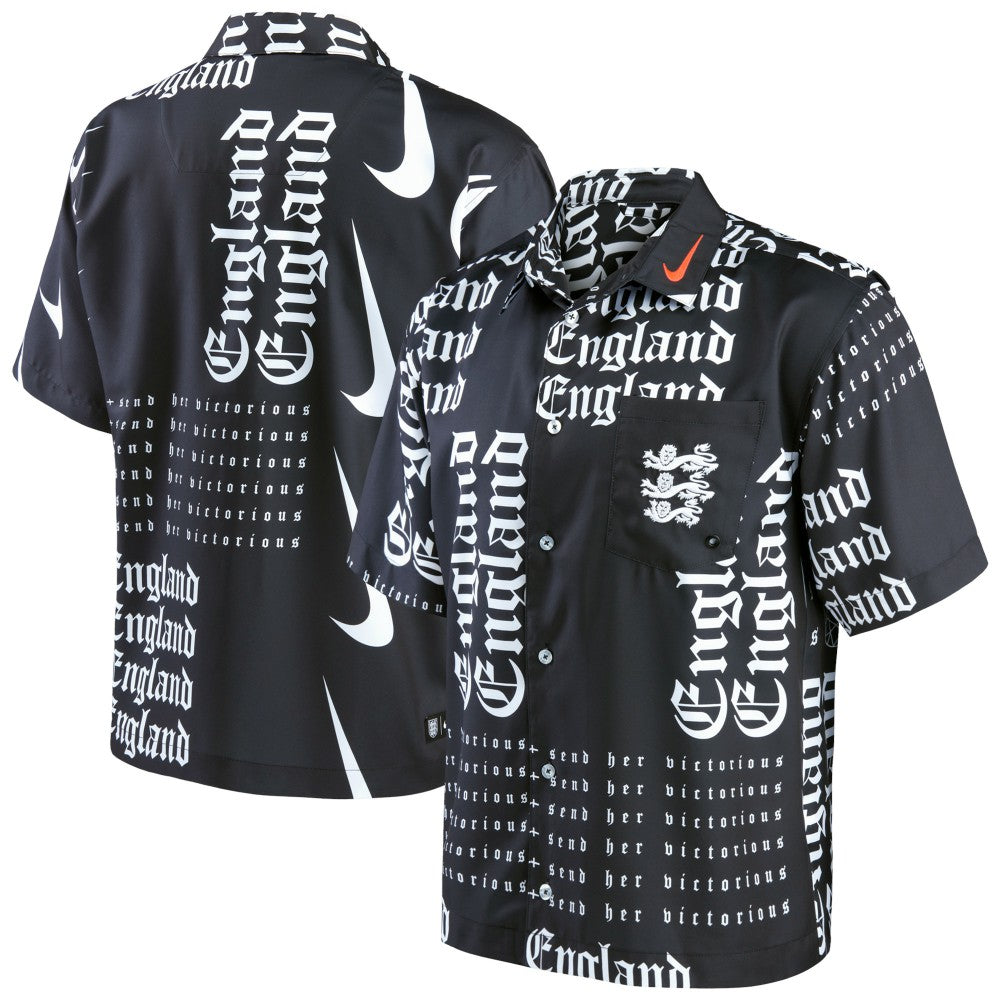 England Women's National Team Button-Up Shirt Black shop