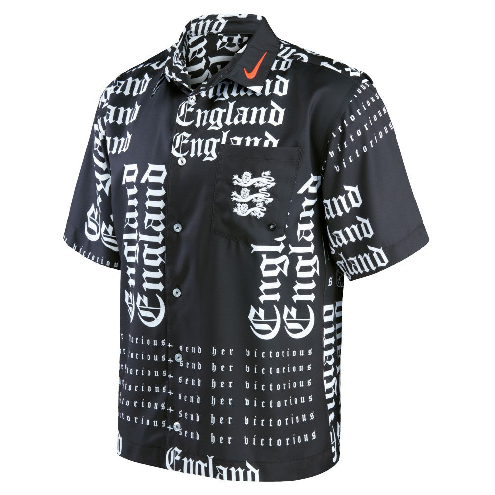 England Women's National Team Button-Up Shirt Black shop