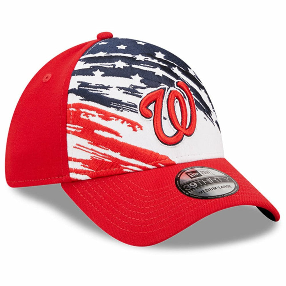 Washington Nationals New Era 2022 4th of July 39THIRTY Flex Hat - Red Hats