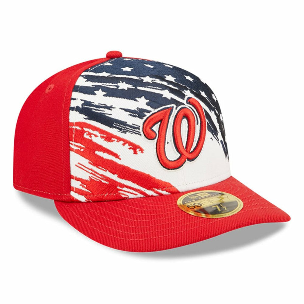 Washington Nationals New Era 2022 4th of July Low Profile 59FIFTY Fitted Hat - Red Hats