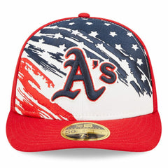 Athletics New Era 2022 4th of July Low Profile 59FIFTY Fitted Hat - Red Hats