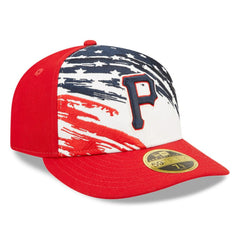 Pittsburgh Pirates New Era 2022 4th of July Low Profile 59FIFTY Fitted Hat - Red Hats