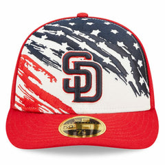 San Diego Padres New Era 2022 4th of July Low Profile 59FIFTY Fitted Hat - Red Hats