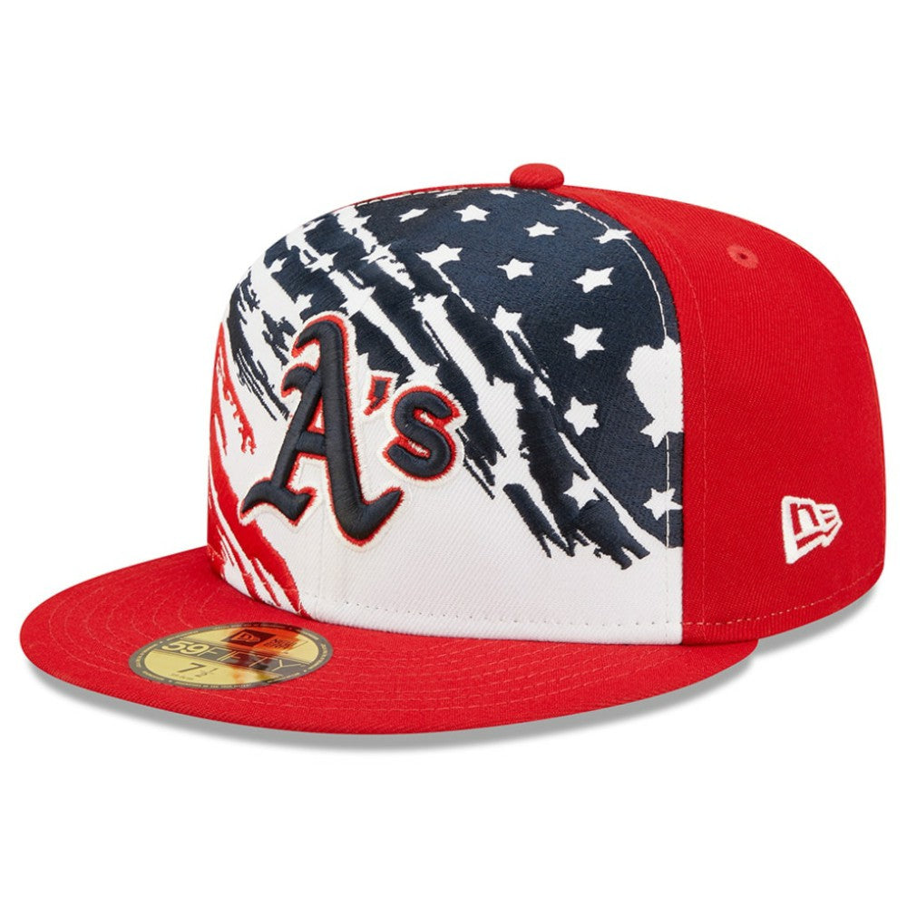Athletics New Era 2022 4th of July On-Field 59FIFTY Fitted Hat - Red Hats