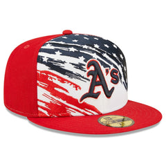Athletics New Era 2022 4th of July On-Field 59FIFTY Fitted Hat - Red Hats