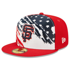 San Francisco Giants New Era 2022 4th of July On-Field 59FIFTY Fitted Hat - Red Hats