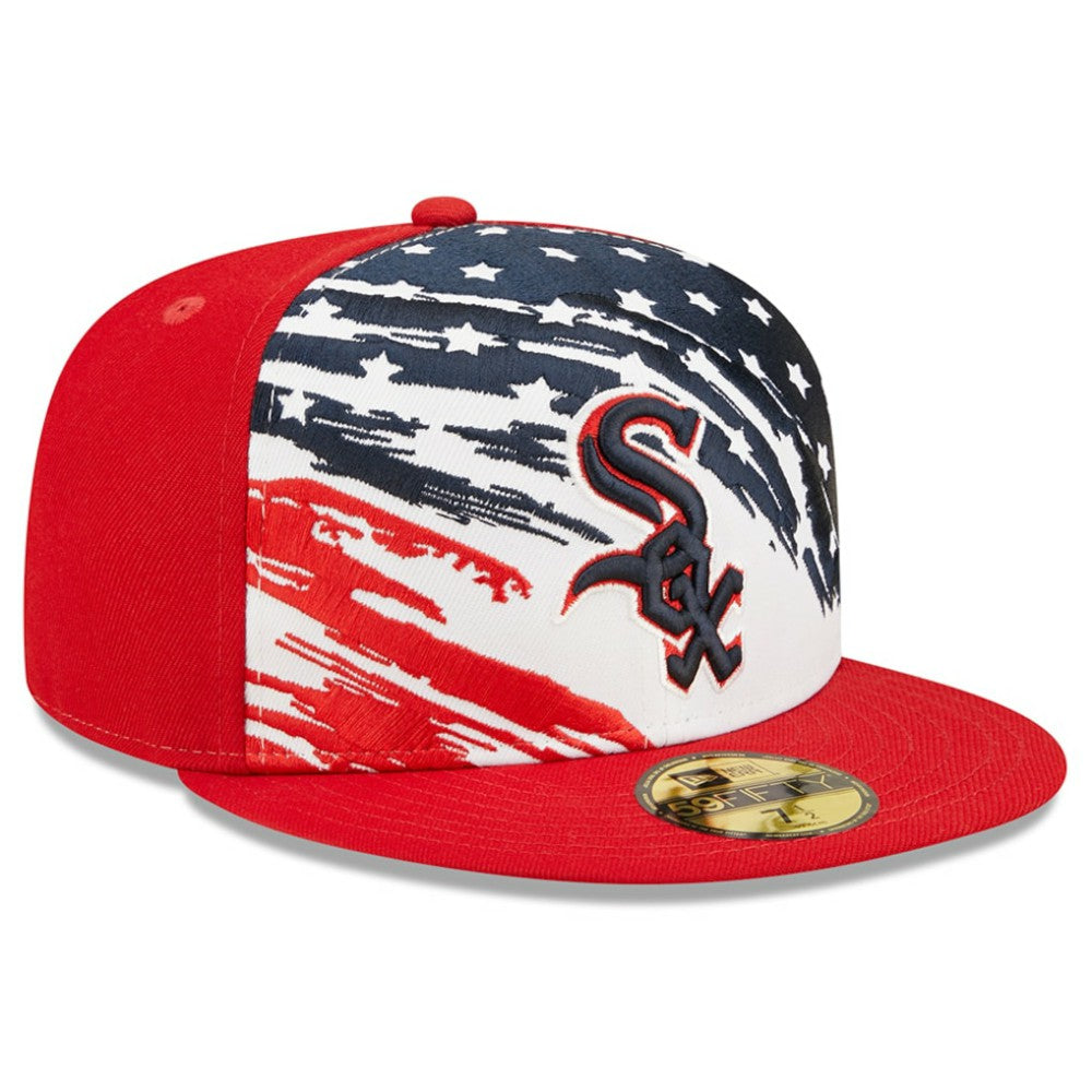 Chicago White Sox New Era 2022 4th of July On-Field 59FIFTY Fitted Hat - Red Hats