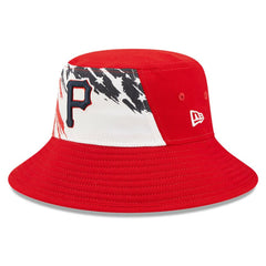 Pittsburgh Pirates New Era 2022 4th of July Bucket Hat - Red Hats