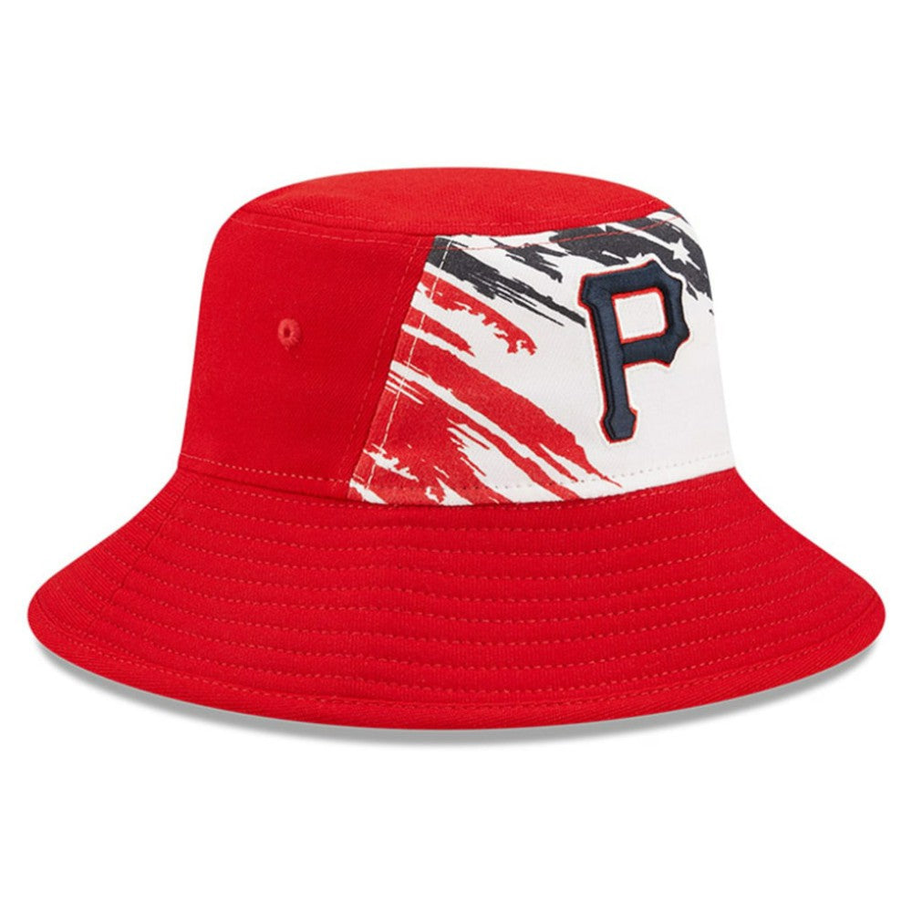 Pittsburgh Pirates New Era 2022 4th of July Bucket Hat - Red Hats