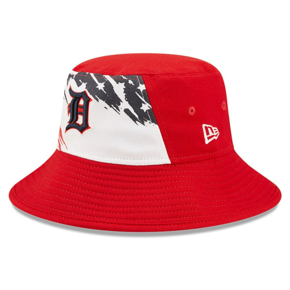Detroit Tigers New Era 2022 4th of July Bucket Hat - Red Hats