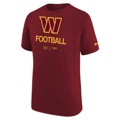 Washington Commanders Youth Sideline Legend Performance T-Shirt Burgundy
