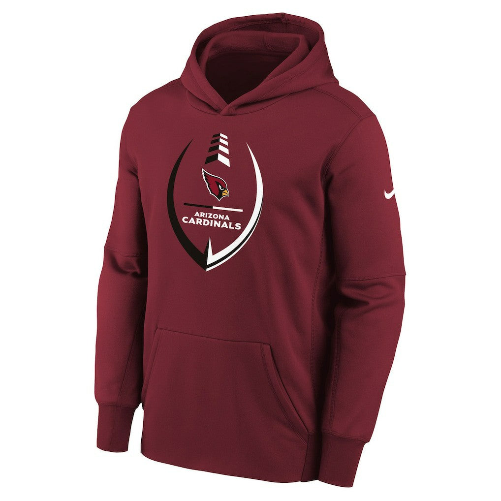 Arizona Cardinals Youth Icon Performance Pullover Hoodie Cardinal