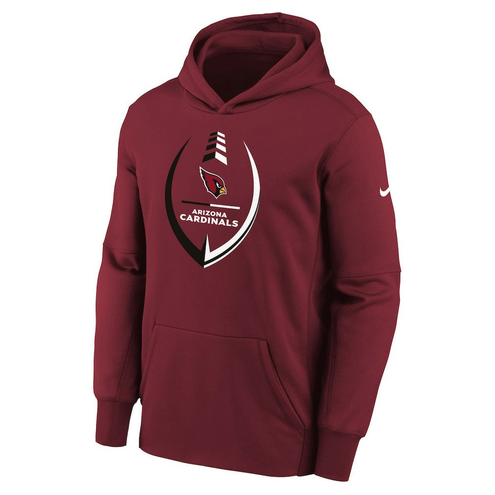 Arizona Cardinals Youth Icon Performance Pullover Hoodie Cardinal