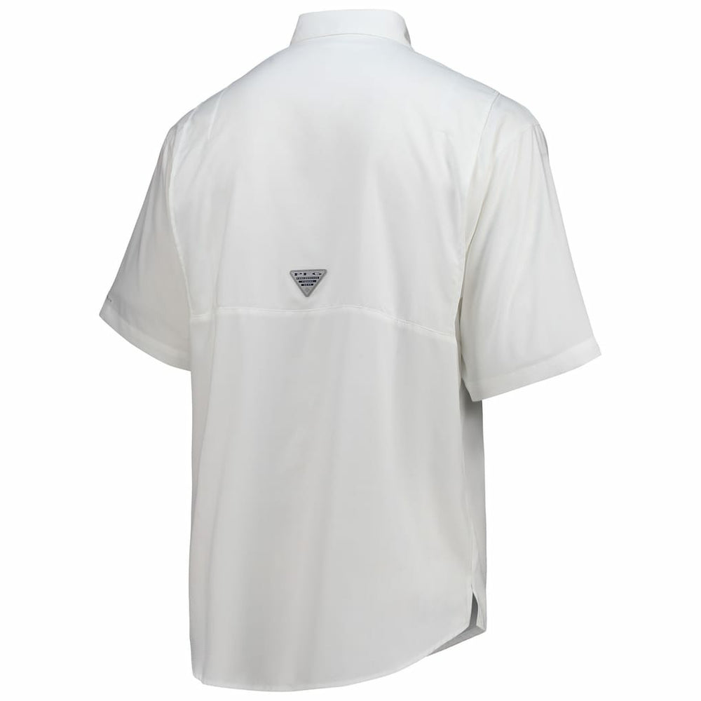 Dallas Cowboys Tamiami Omni-Shade Button-Down Short Sleeve Shirt White