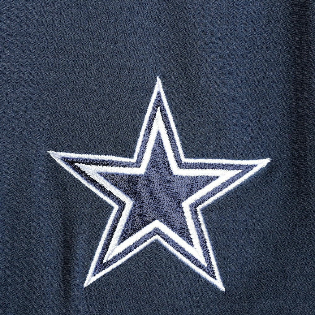 Dallas Cowboys Tamiami Omni-Shade Button-Down Short Sleeve Shirt Navy