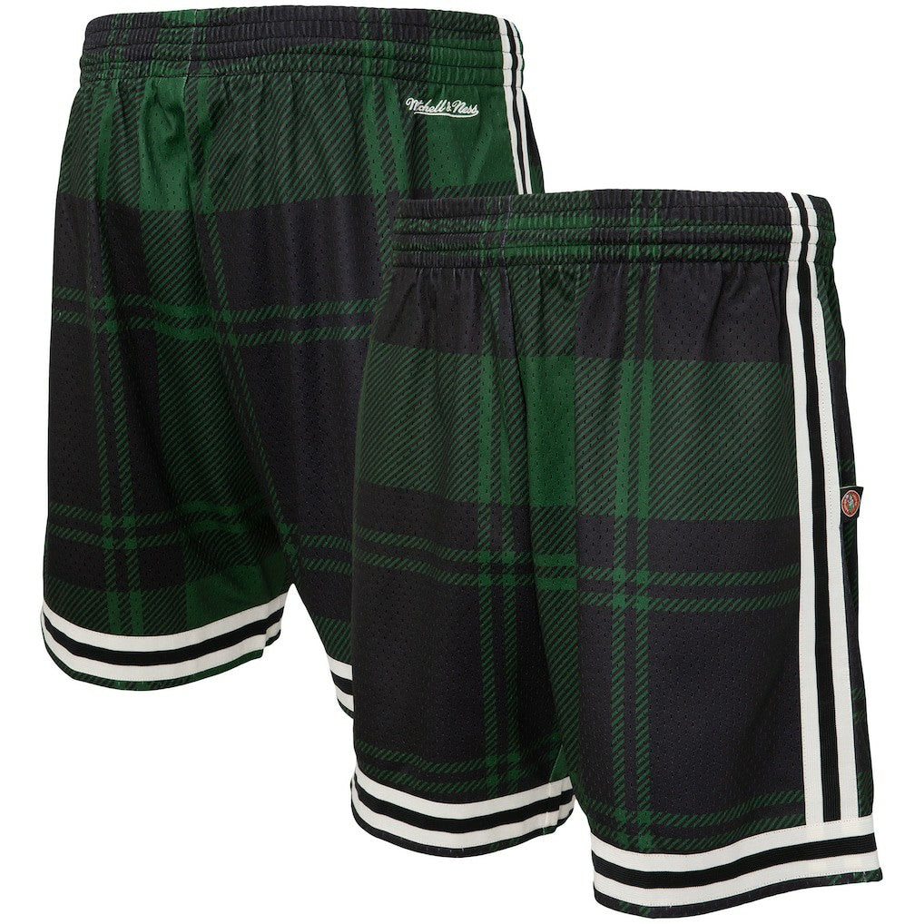 Boston Celtics x Uninterrupted Hardwood Classics Swingman Shorts Kelly Green/Black