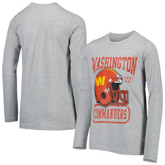 Washington Commanders Youth Head-to-Head Long Sleeve T-Shirt Heathered Gray