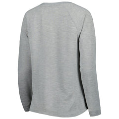 Chicago Bears Juniors All Striped Up Raglan Long Sleeve T-Shirt Heathered Gray