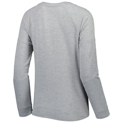 Washington Commanders Juniors All Striped Up Raglan Long Sleeve T-Shirt Heathered Gray