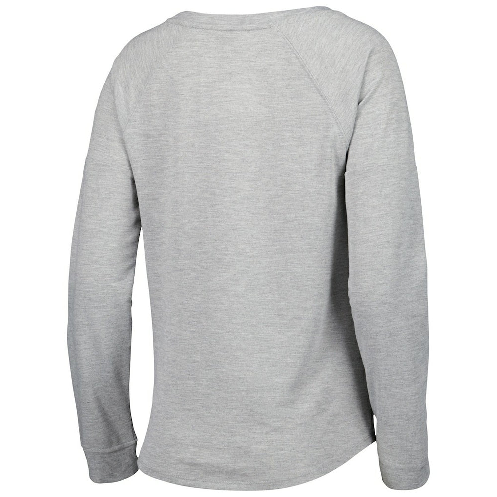 Los Angeles Rams Juniors All Striped Up Raglan Long Sleeve T-Shirt Heathered Gray