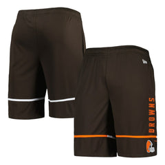 Cleveland Browns New Era Combine Authentic Rusher Training Shorts Brown