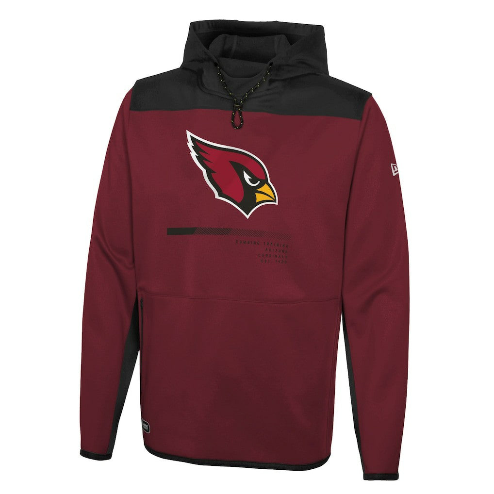 Arizona Cardinals New Era Combine Authentic Hard Hitter Pullover Hoodie Cardinal