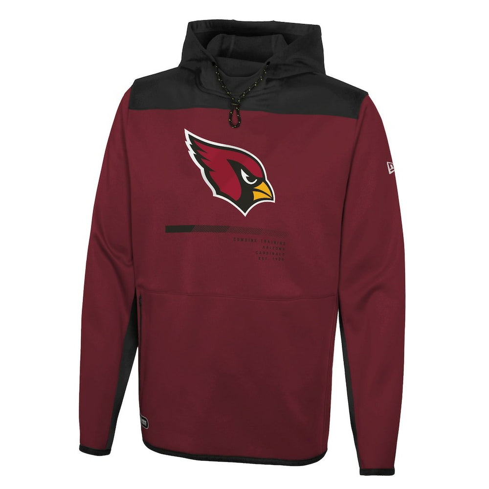 Arizona Cardinals New Era Combine Authentic Hard Hitter Pullover Hoodie Cardinal