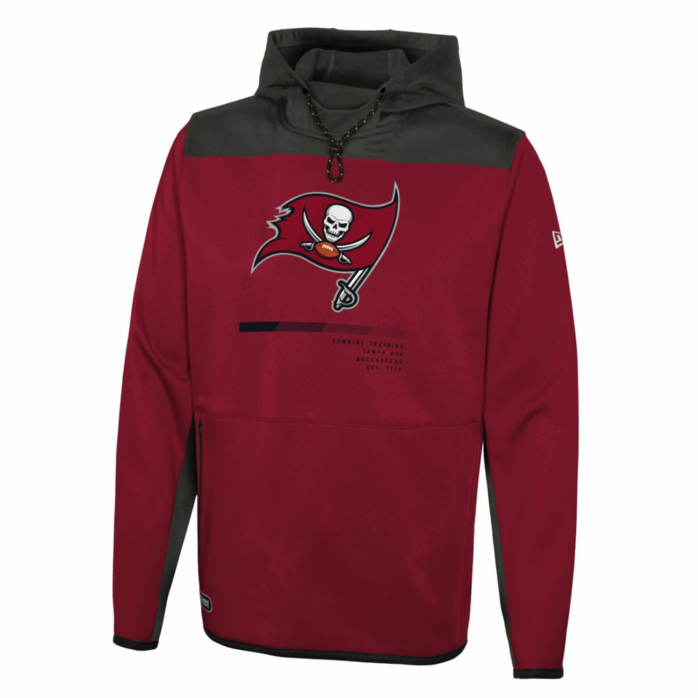Tampa Bay Buccaneers New Era Combine Authentic Hard Hitter Pullover Hoodie Red
