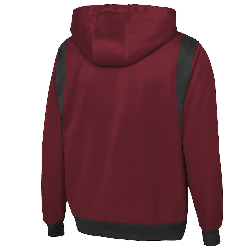 Arizona Cardinals New Era Combine Authentic Drop Back Full-Zip Hoodie Cardinal