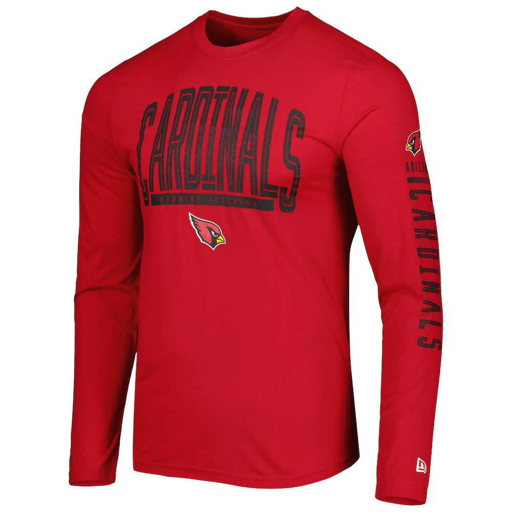 Arizona Cardinals New Era Combine Authentic Home Stadium Long Sleeve T-Shirt Cardinal